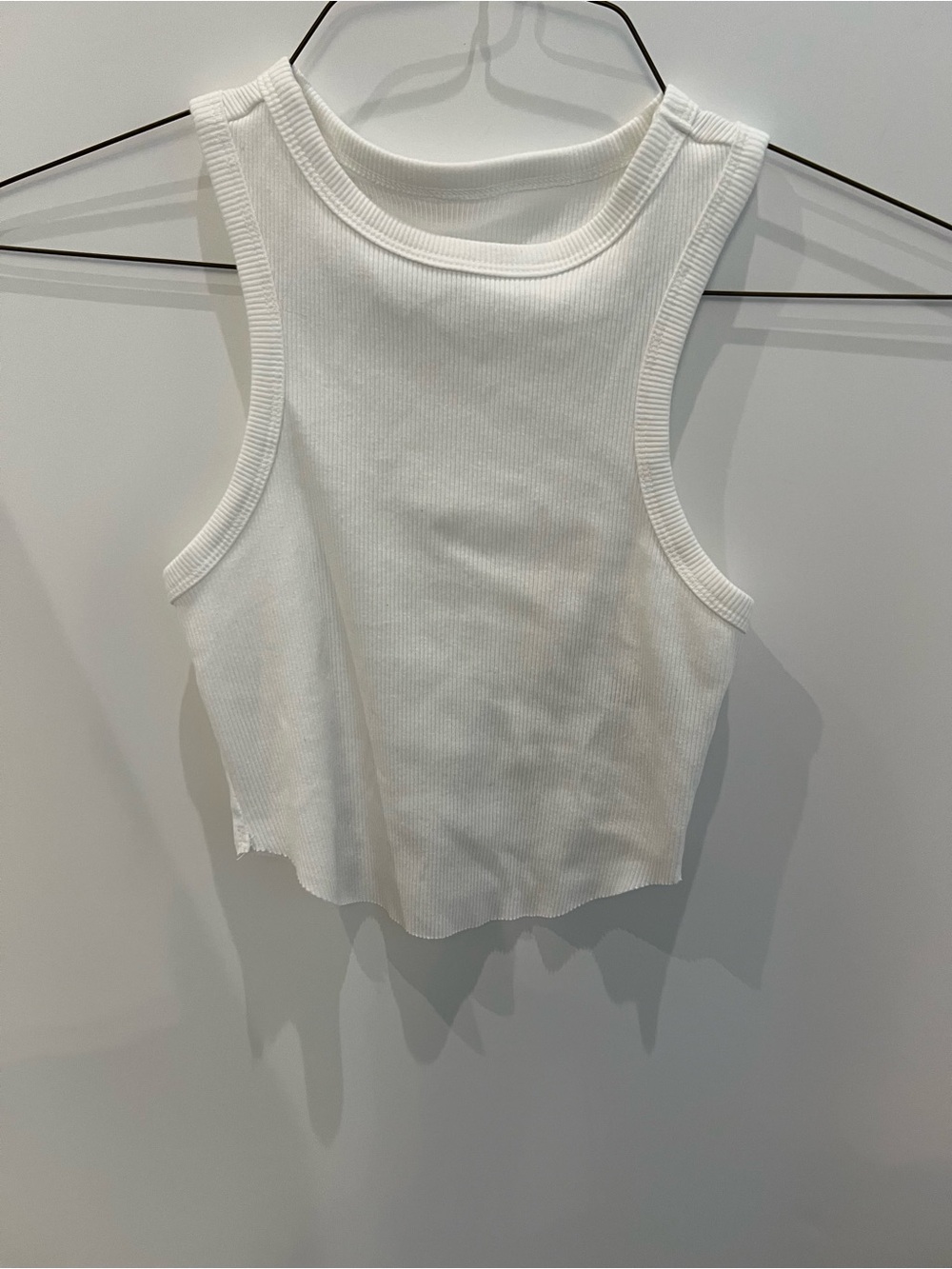 Women’s cropped Tank Top - White